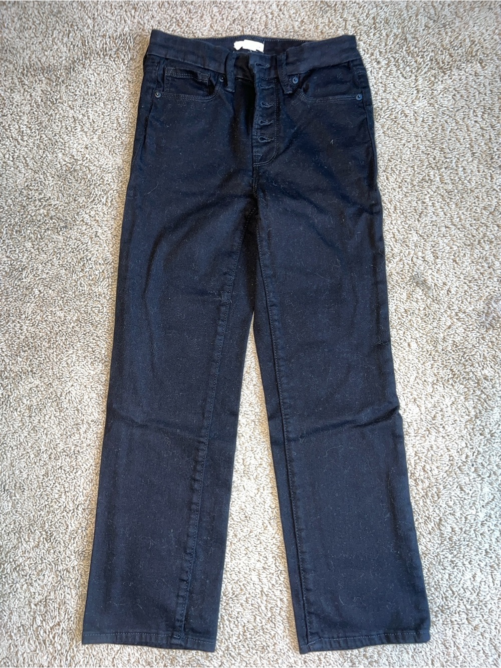 Good American Never Fades Straight Jeans